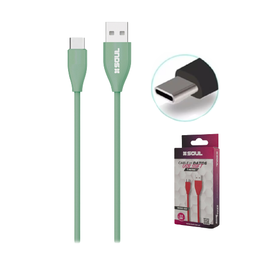 CABLE USB SOFT TIPO C 2MT - SOUL