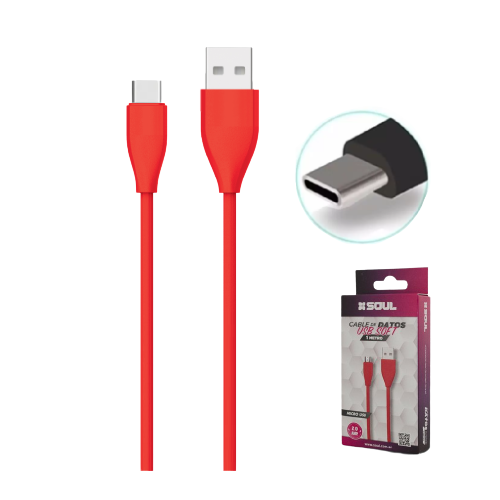 CABLE USB SOFT TIPO C 2MT - SOUL