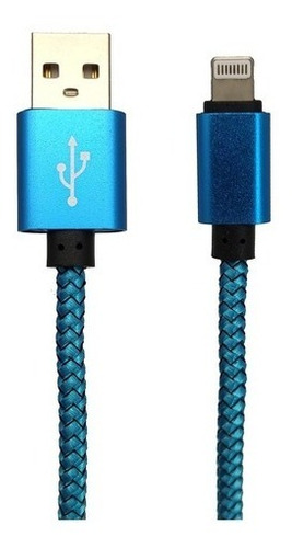 CABLE USB A IPHONE MALLADO CORTO - MALIBU