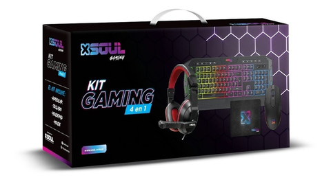 COMBO GAMER SOUL TECLADO+MOUSE+AURICULAR