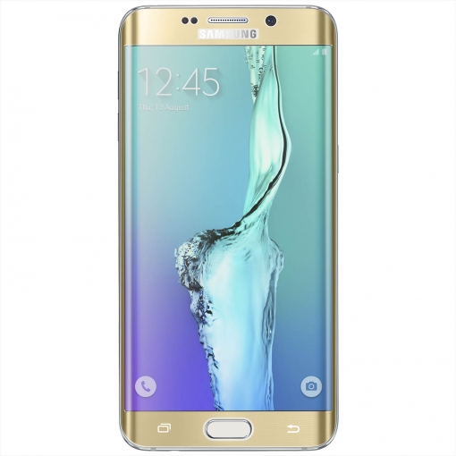 GLASS TEMPLADO SAMSUNG S6 EDGE PLUS (CURVO MARCO DORADO)