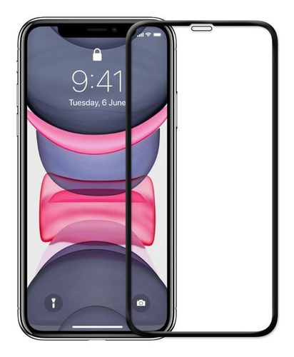GLASS TEMPLADO 5D IPHONE 11 NEGRO - SOUL