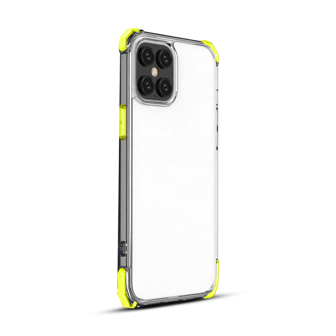 FUNDA TRANSPARENTE ANTISHOCK COLOR IPHONE 13