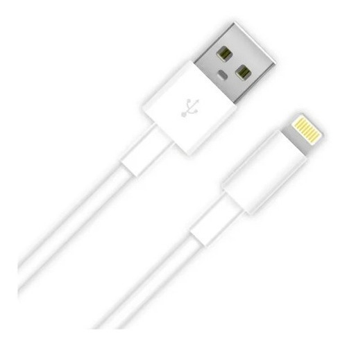 CABLE DATOS USB LIGHTNING IPHONE 2 MTS BLANCO - SOUL