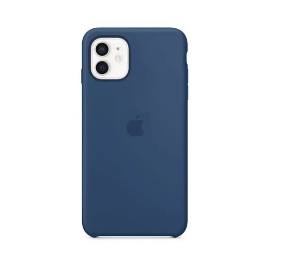 FUNDA SILICONE CASE CON LOGO IPHONE 11