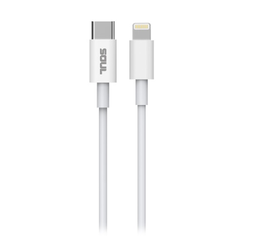 CABLE USB TYPE-C A LIGHTNING METRO BLANCO  - SOUL