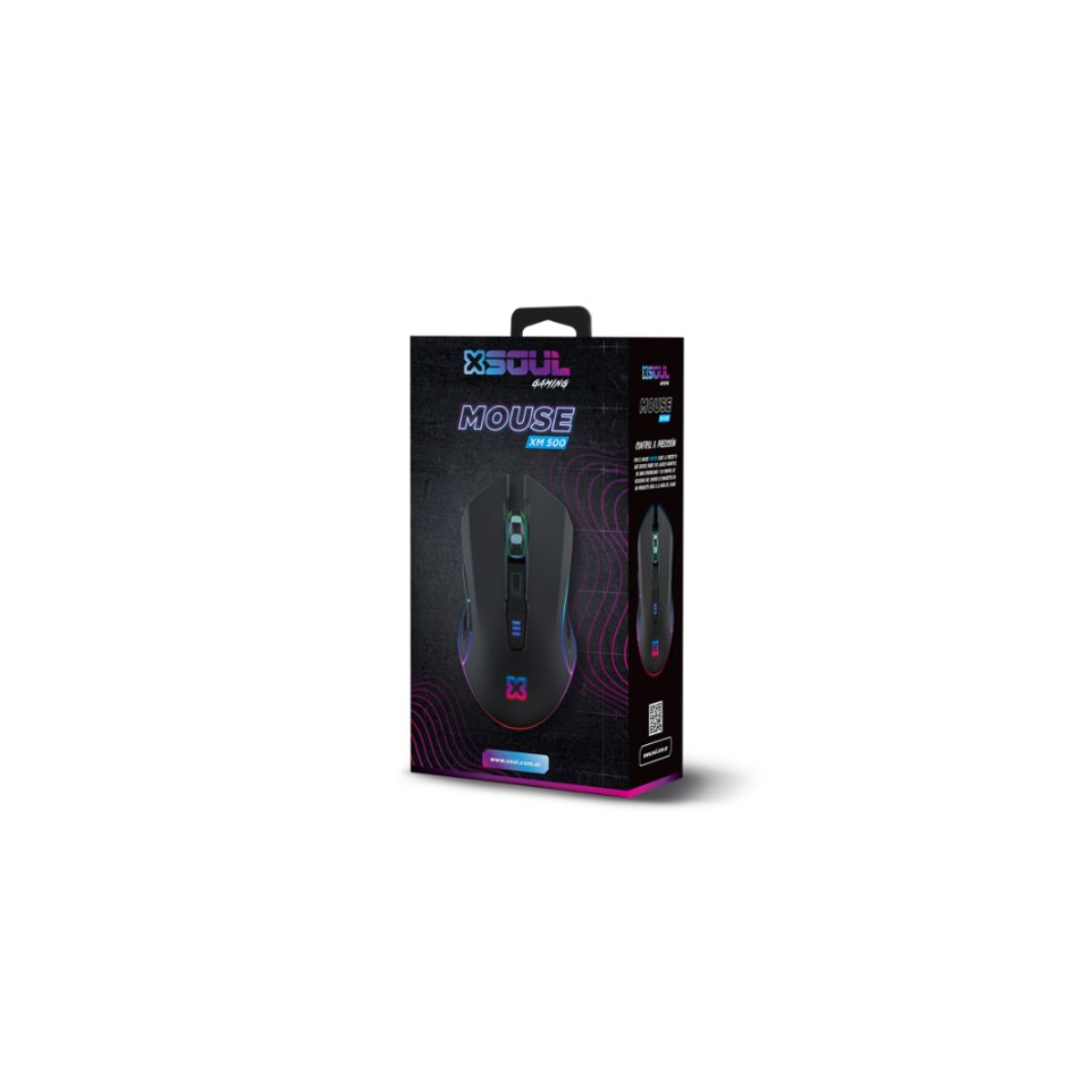 MOUSE GAMER SOUL USB RGB 3200 DPI