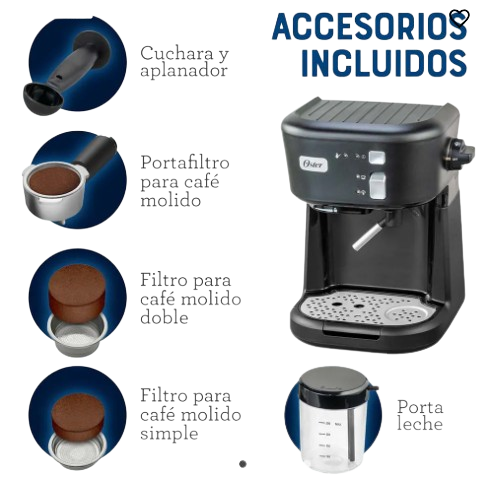 CAFETERA EXPRESSO OSTER BVSTEM5501B  SAP - 2125746 BLACK