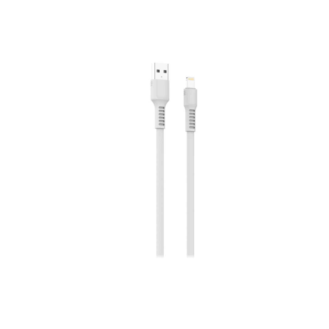 CABLE USB FLAT SOUL 3.1A 1,2MT LIGHTNING