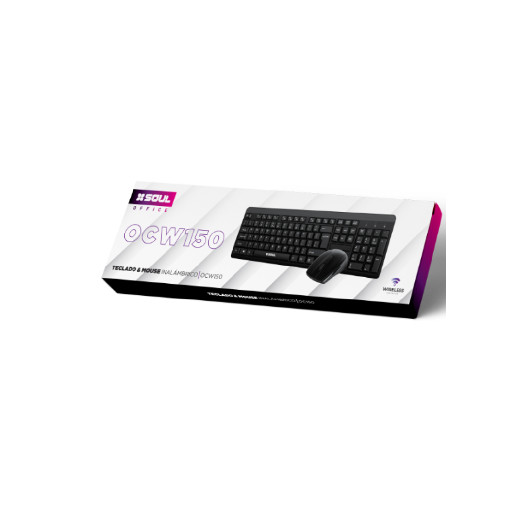 TECLADO + MOUSE INALAMBRICO OFFICE W150