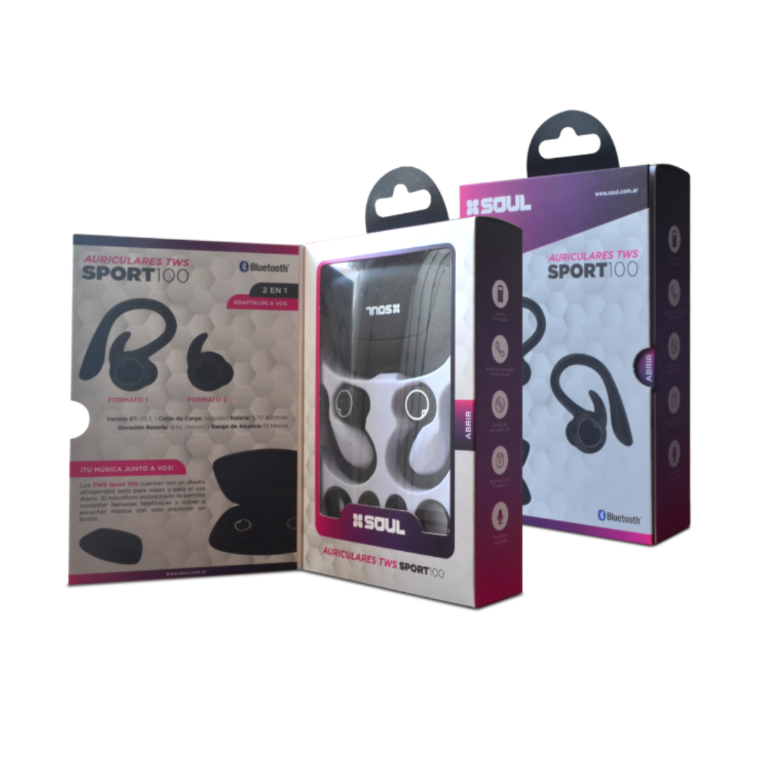 MANOS LIBRES BT SPORT TWS S100 IN EAR