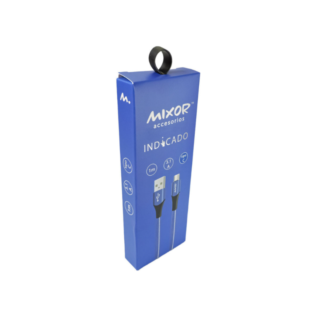 CABLE USB A TIPO C - 3.1A - 1MT - MIXOR INDICADO
