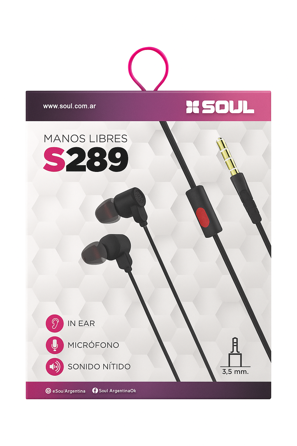 MANOS LIBRES S289 TIPO C C/CORTE - SOUL