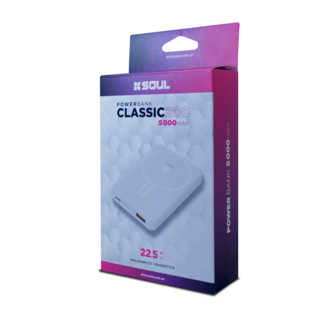 POWER BANK SOUL 5000 CLASSIC 200 INALAM+MAGNETICO