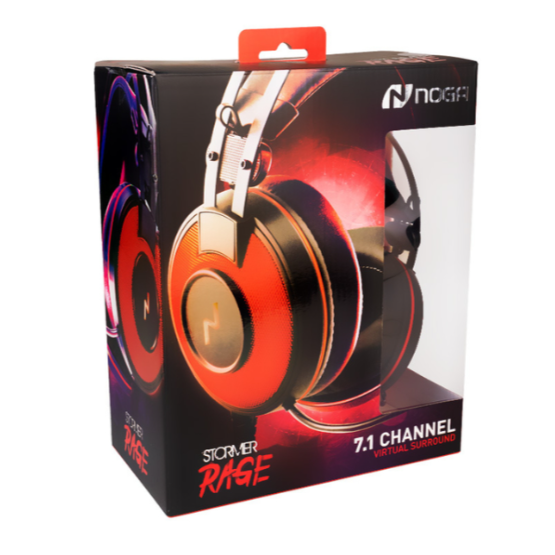 AURICULAR GAMER STORMER RAGE C/MIC PROFESIONAL 3D SOUND USB 7,1 C/ADAP PS4 - NOGA