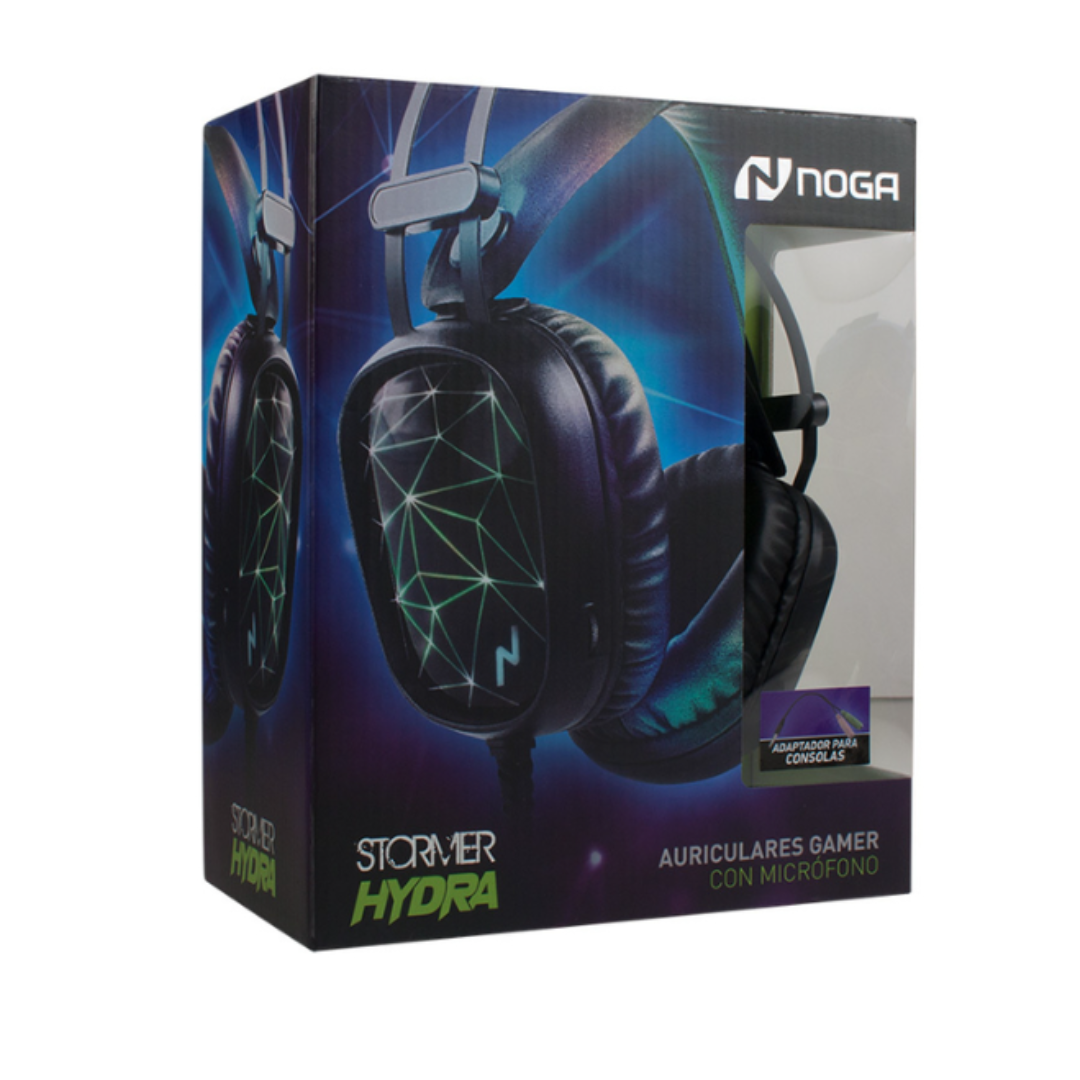 AURICULAR GAMER C/MIC Y ADAP PS4 (MOD.ST HYDRA) PROFESIONAL 3D SOUND C/ADAP PS4 - NOGA