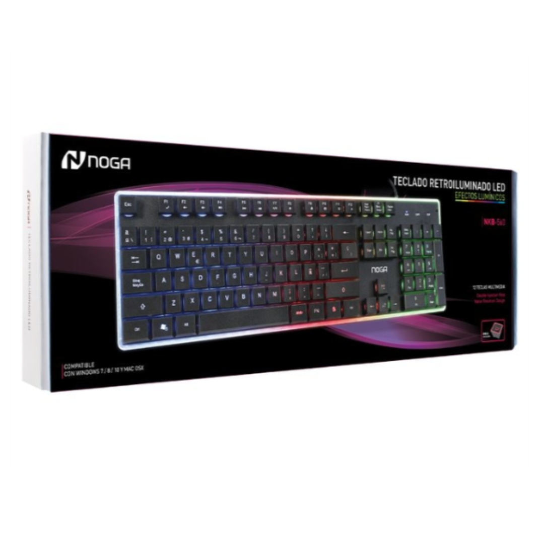 TECLADO GAMER RETROILUMINADO - (MOD NKB560)
