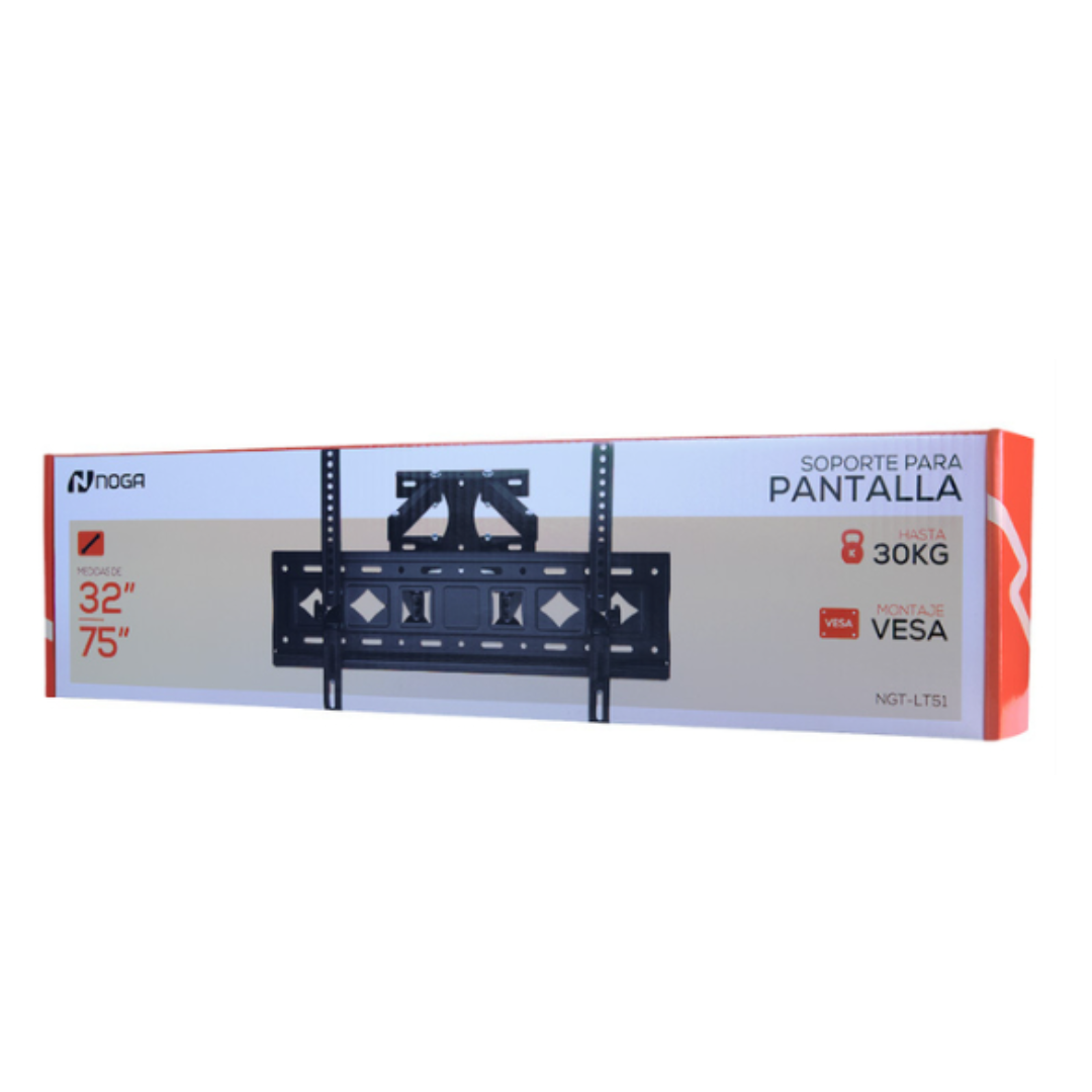 SOPORTE TV EXTENSIBLE MOVIL. 32'' A 75'' HASTA 30KG (NGT-LT51) - NOGA