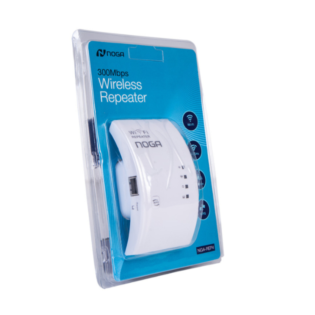 REPETIDOR WIFI 300MBPS 2.4GHZ / WPS (NGA-REP4) - NOGA