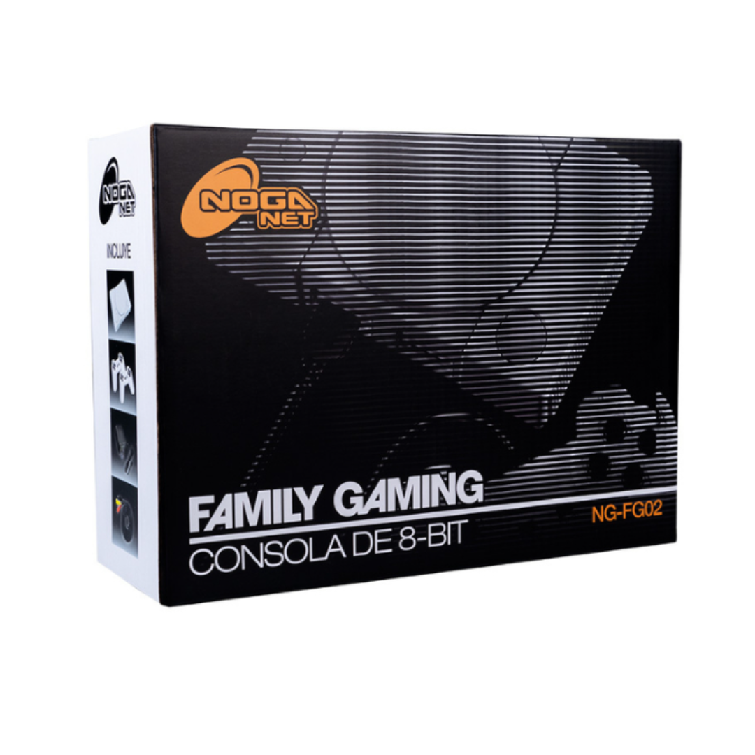 CONSOLA FAMILY GAMING DE 8-BITS 2 JOYSTICK - (NG-FG02) - NOGA