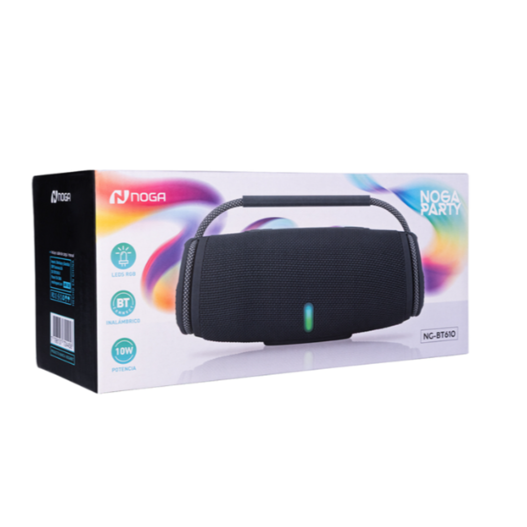 PARLANTE INALAMBRICO BLUETOOTH 5.3 LED (NG-BT610) - NOGA
