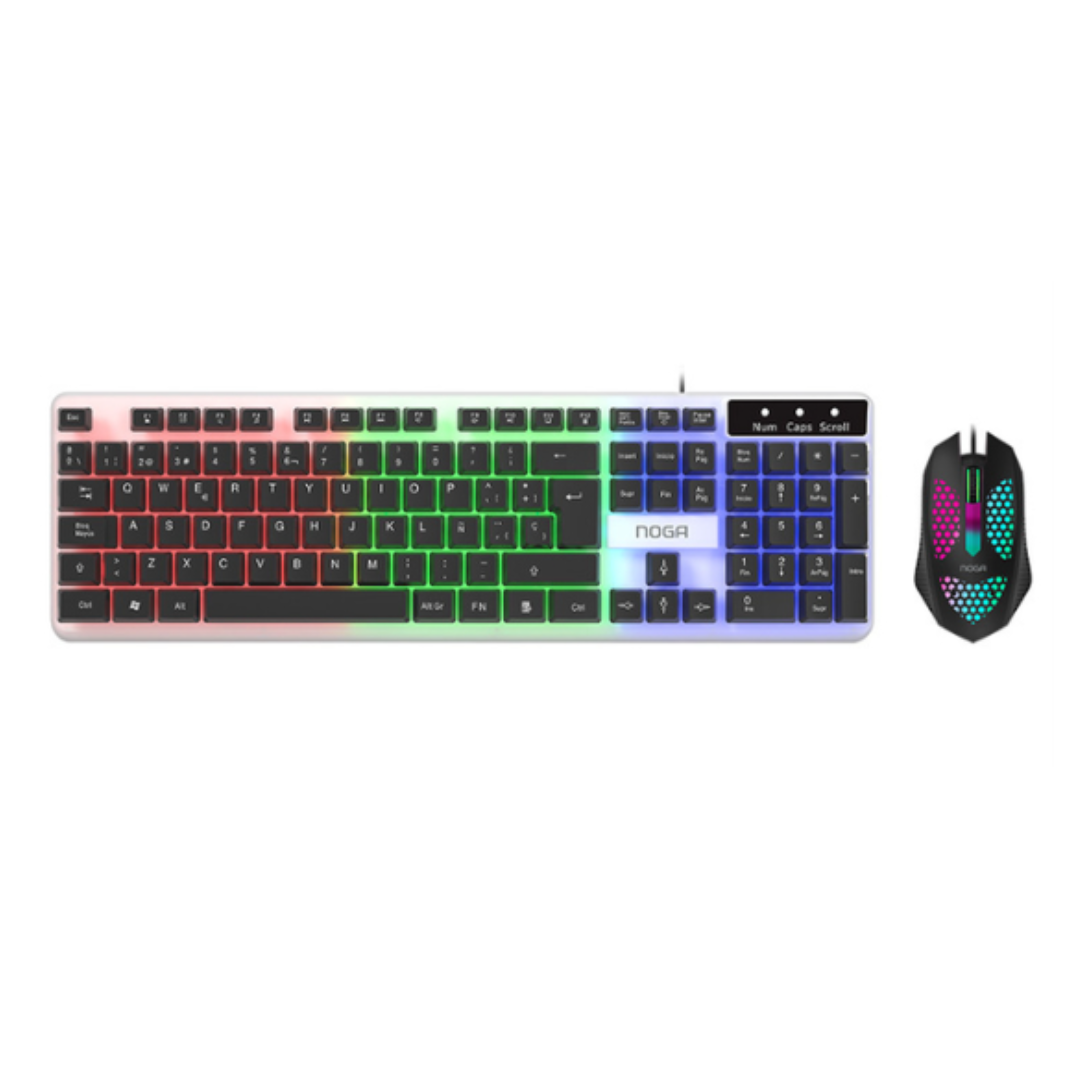 TECLADO + MOUSE GAMER RETROILUMINADO  - MOD.NKB100B - NOGA