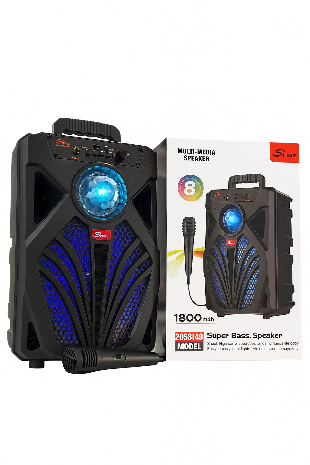 PARLANTE BLUETOOTH 8'' (MOD.8149)