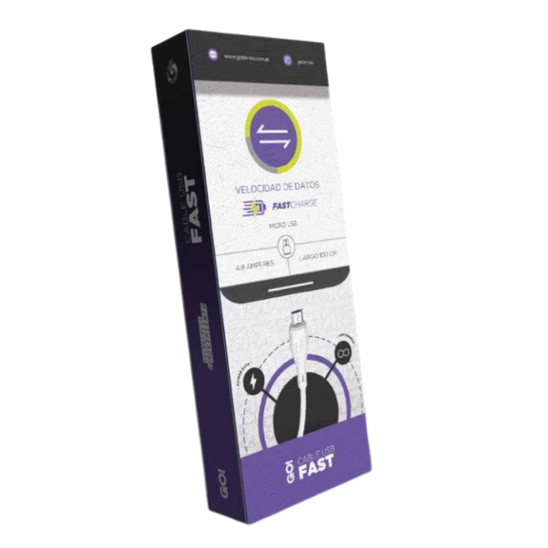 CABLE FAST USB A MICRO USB 4.8A - GO!